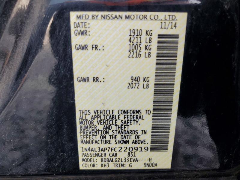 2015 Nissan Altima 2.5 s