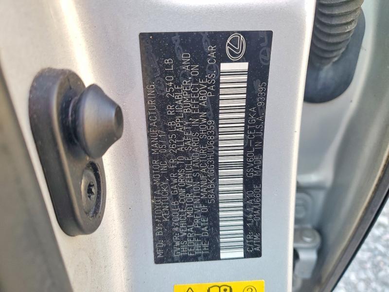 2017 Lexus Es 350 Base