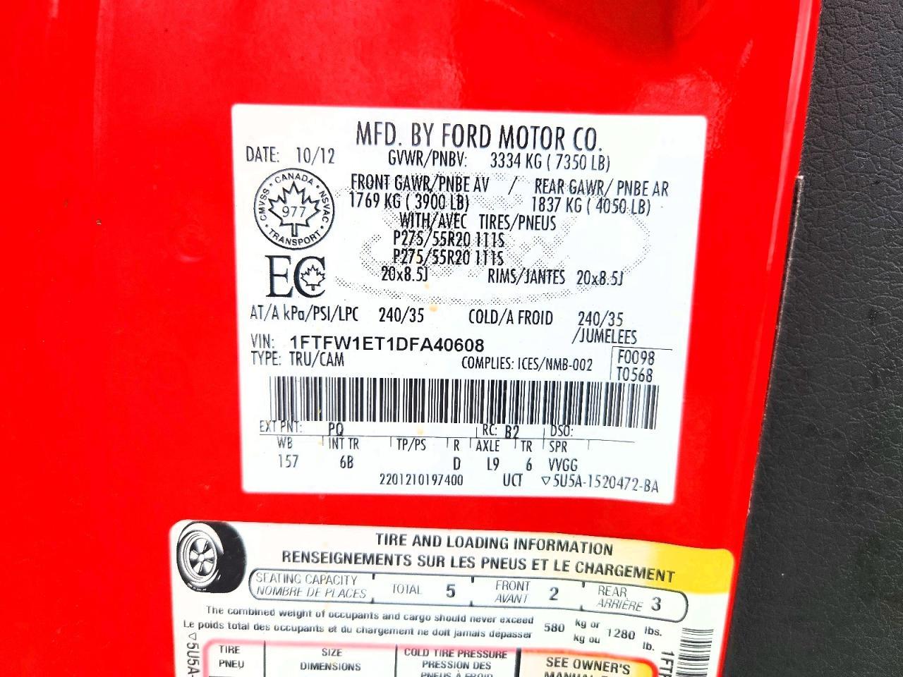 2013 Ford F150 Supercrew