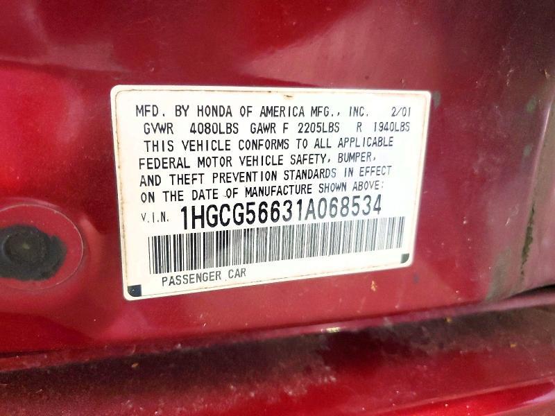 2001 Honda Accord ex
