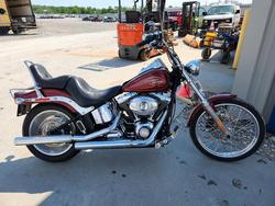 Salvage motorcycles for sale at Cahokia Heights, IL auction: 2009 Harley-Davidson Flstc