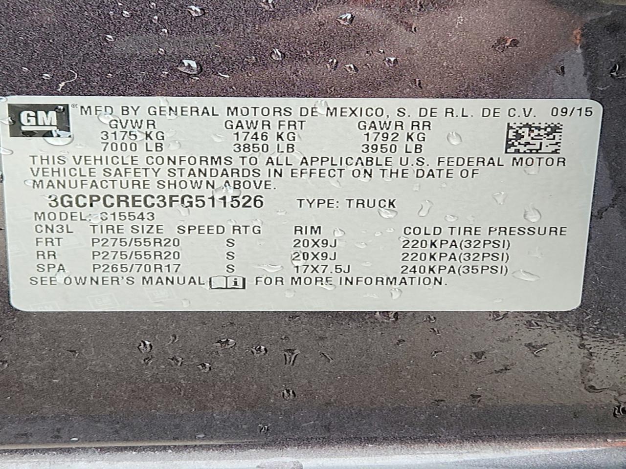 2015 Chevrolet Silverado C1500 LT