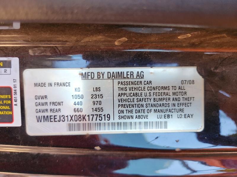 2008 Smart Fortwo Pure