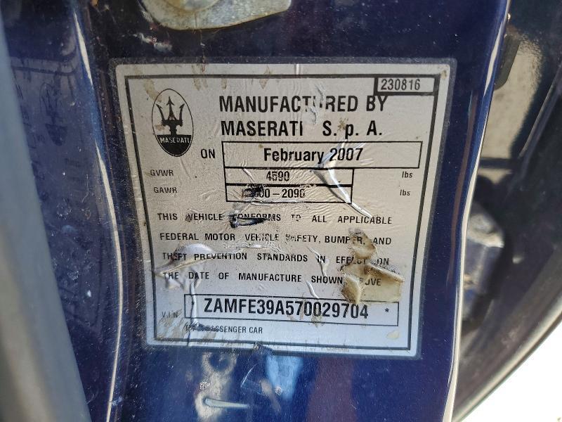 2007 Maserati Quattroporte M139
