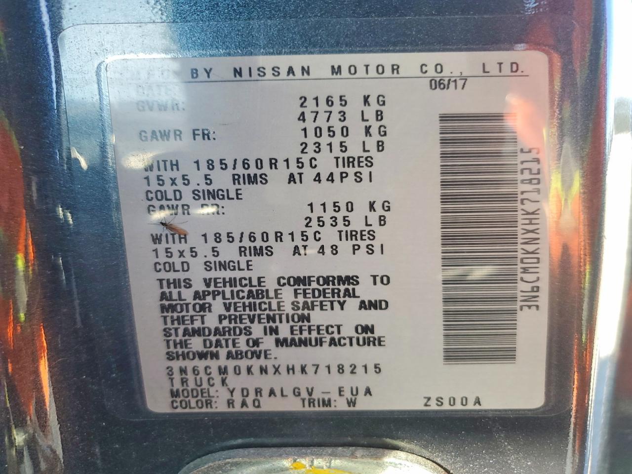 2017 Nissan NV200 Delivery Van