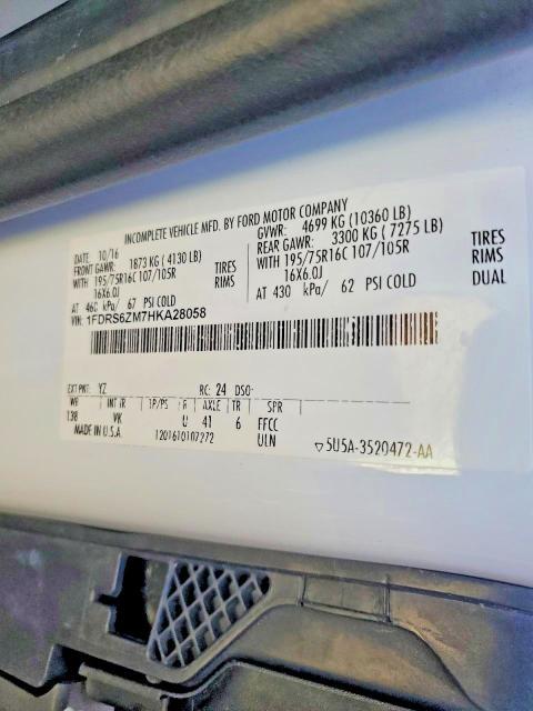 2017 Ford Transit BOX Truck