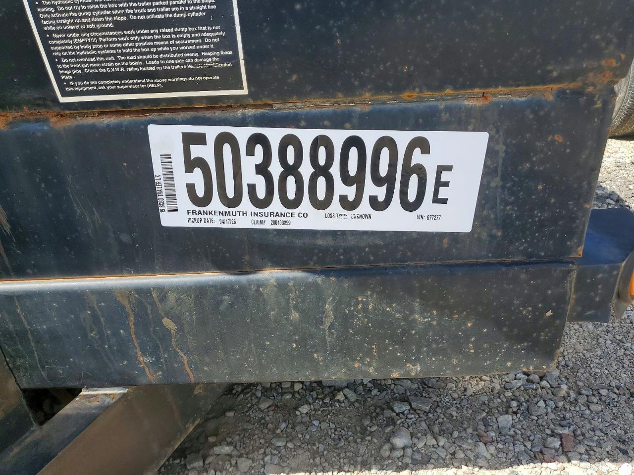 2019 Big Tex Dump Trailer