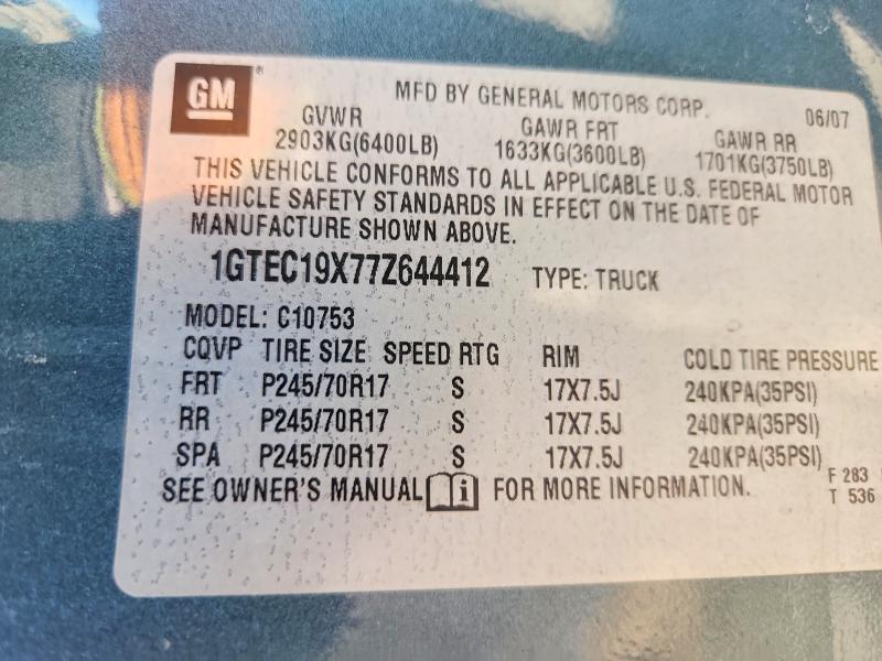 2007 GMC New Sierra C1500 Classic