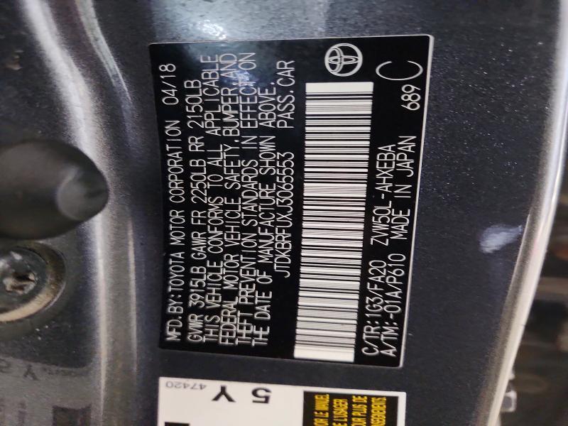 2018 Toyota Prius two