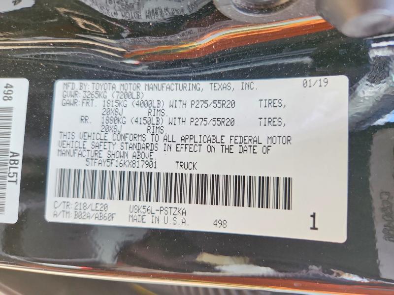 2019 Toyota Tundra Platinum