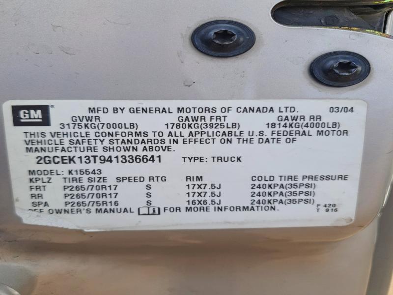 2004 Chevrolet Silverado K1500