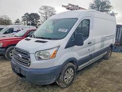 Salvage trucks for sale at Seaford, DE auction: 2016 Ford Transit T-Delivery Van