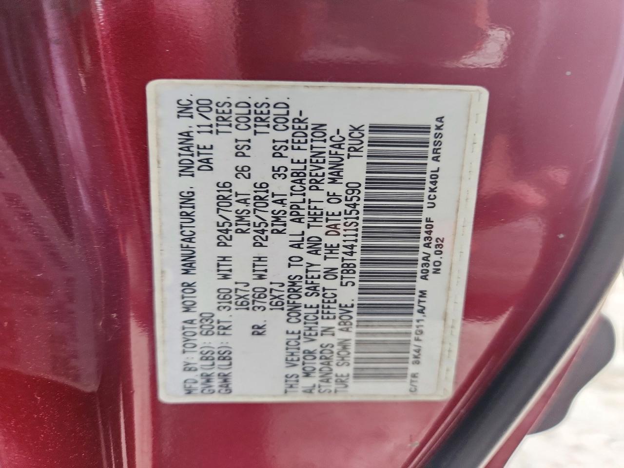 2001 Toyota Tundra SR5