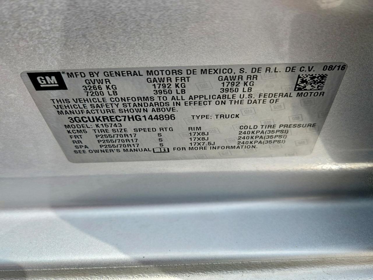 2017 Chevrolet Silverado K1500 LT