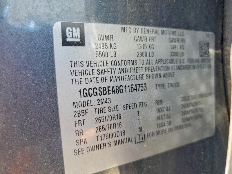 2016 Chev Colorado