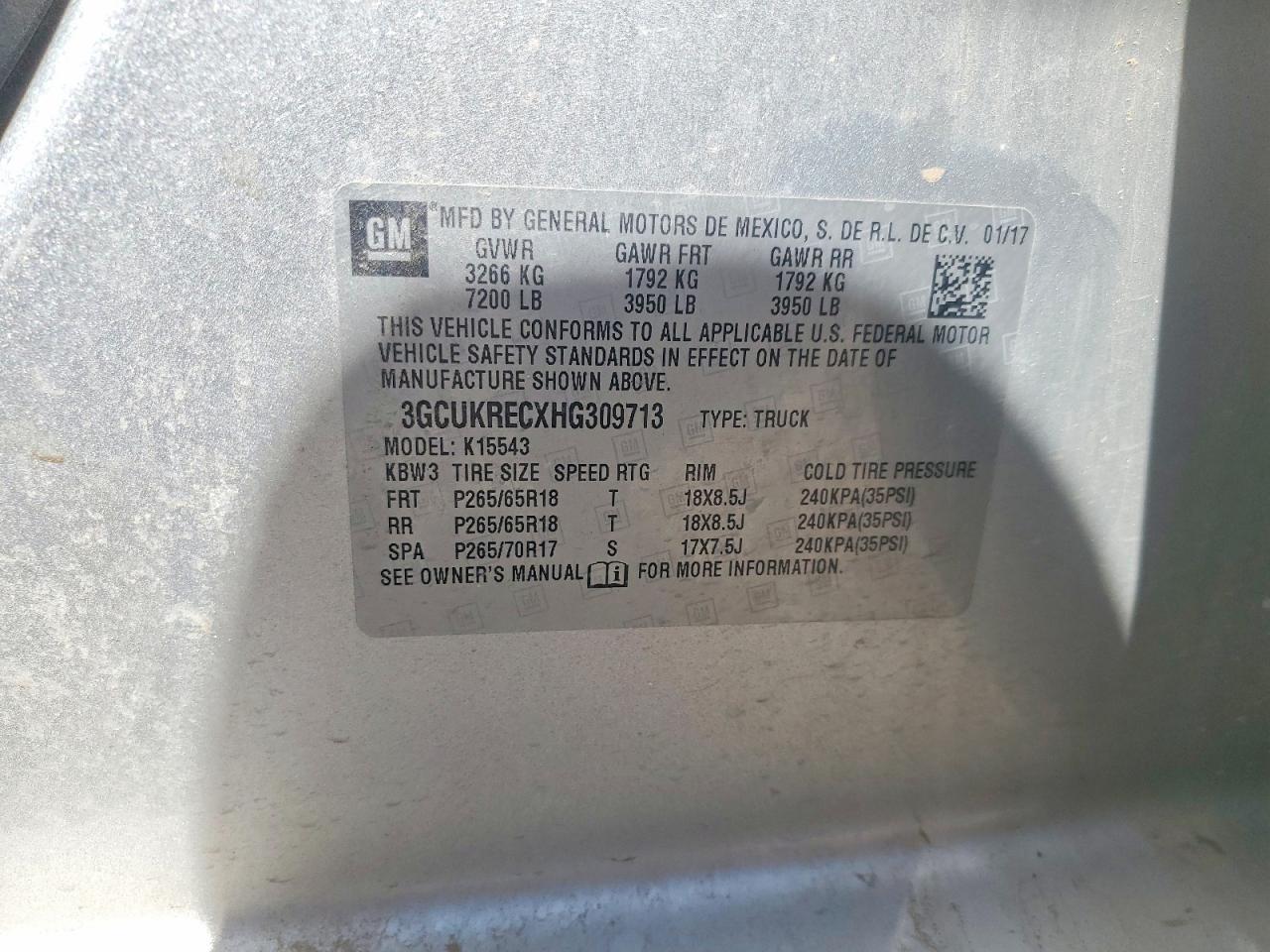 2017 Chevrolet Silverado K1500 LT