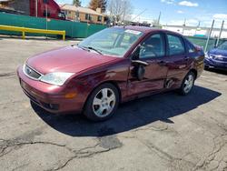 Ford Focus ZX4 salvage cars for sale: 2007 Ford Focus ZX4
