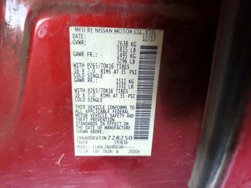 2018 Nissan Frontier SV