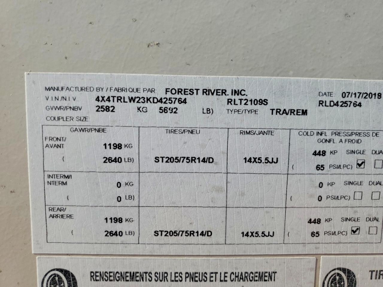 2019 Rockwood By Forest R 2019 Forest River Mini Lite Camper