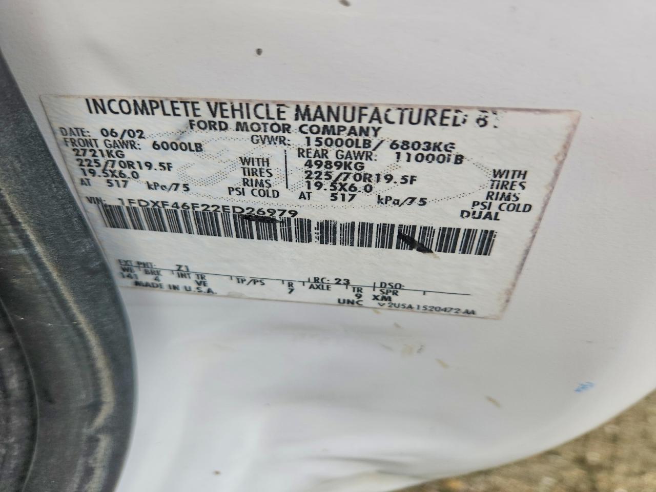 2002 Ford F450 Super Duty