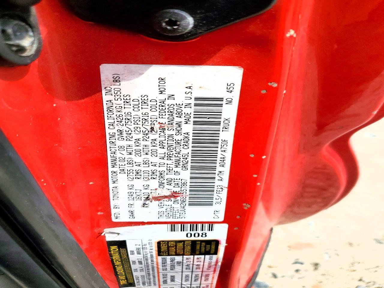 2008 Toyota Tacoma V6