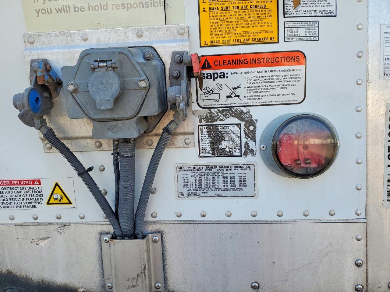 2020 Utility VS2DX DRY Van Trailer