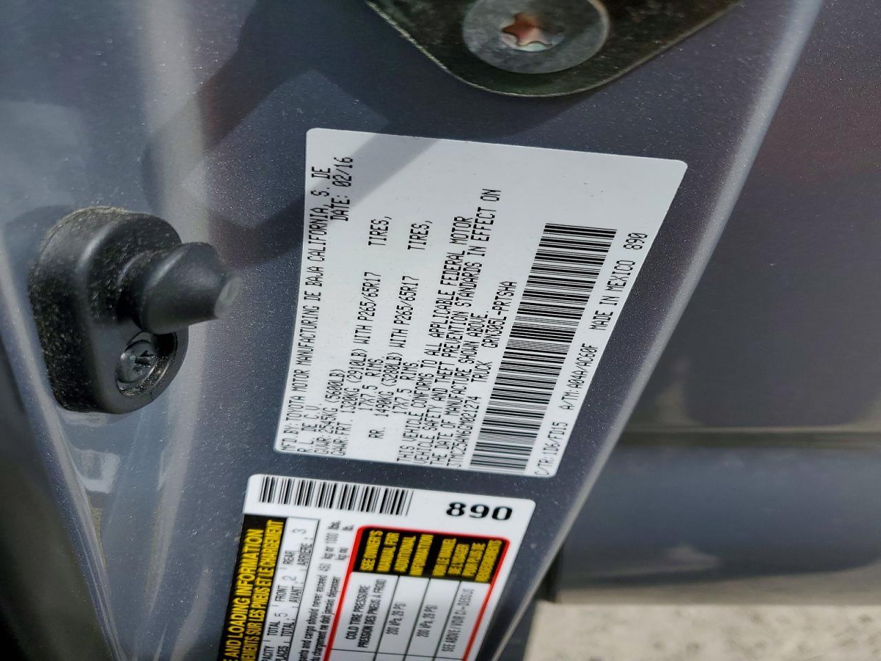 2016 Toyota Tacoma TRD Sport
