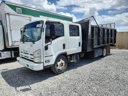Salvage trucks for sale at Thonotosassa, FL auction: 2015 Isuzu NPR-HD Dump Truck