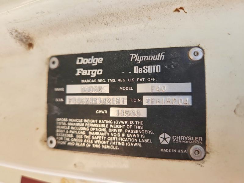 1980 Dodge Mtrhome