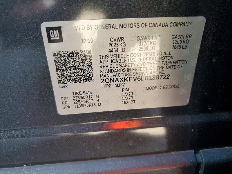 2020 Chevrolet Equinox lt