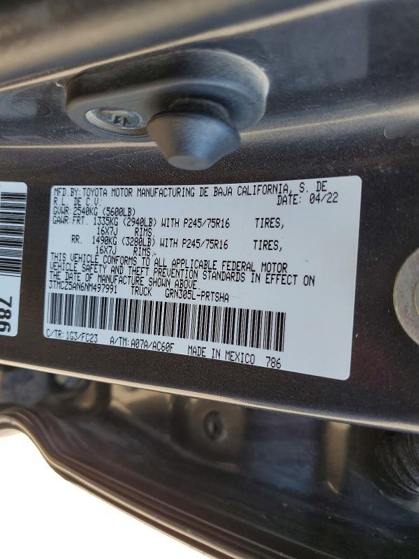 2022 Toyota Tacoma SR5 V6