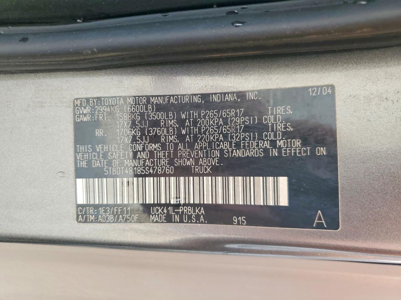 2005 Toyota Tundra Double Cab Limited