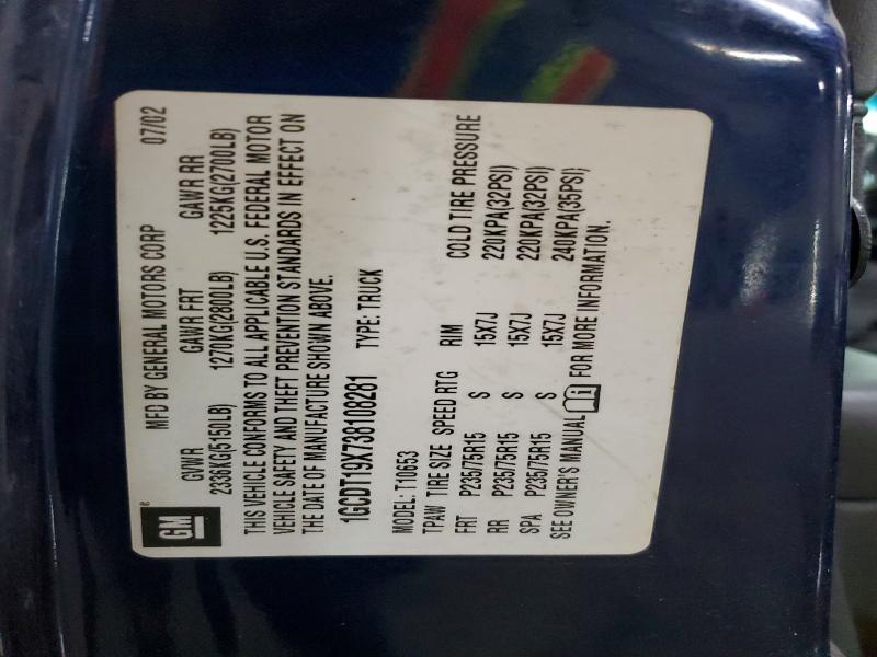 2003 Chevrolet S Truck S10