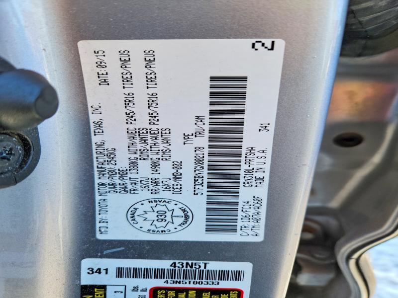2016 Toyota Tacoma SR5 Double CA