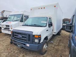 Salvage trucks for sale at Brookhaven, NY auction: 2017 Ford E350 BOX Truck