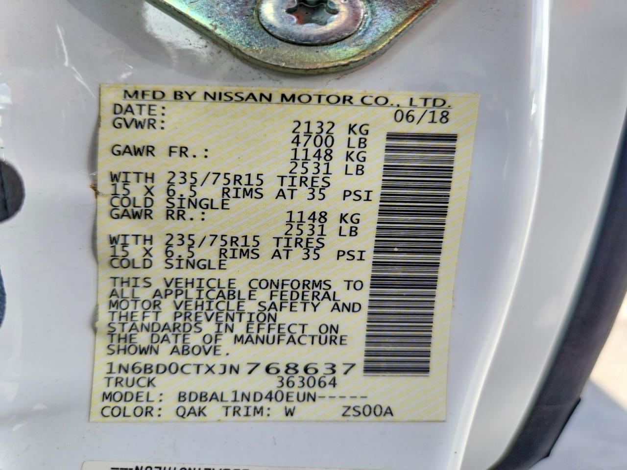 2018 Nissan Frontier S