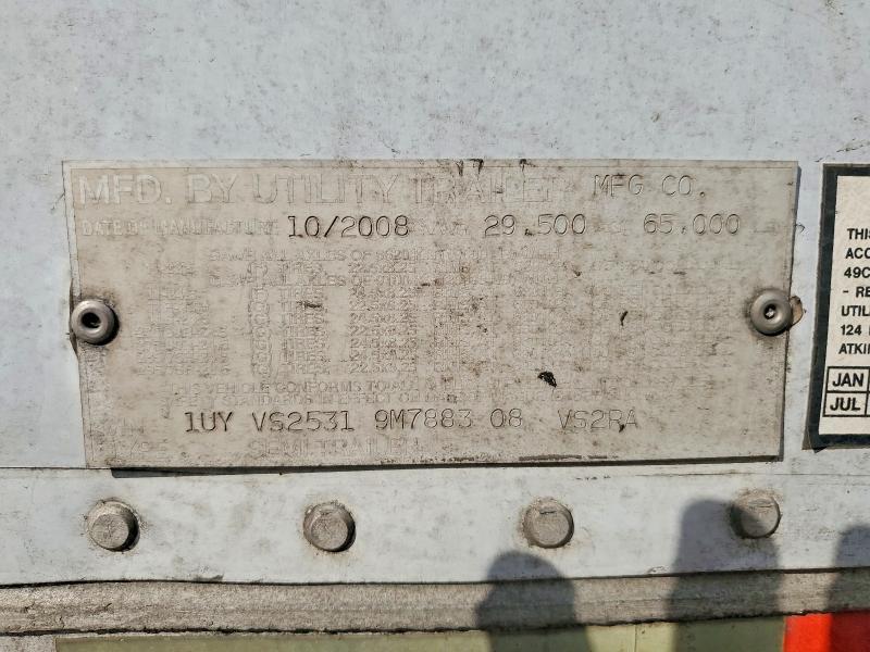 2009 Utility Vs2ra Refrigerated van Trailer