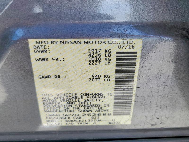 2016 Nissan Altima 2.5 sv