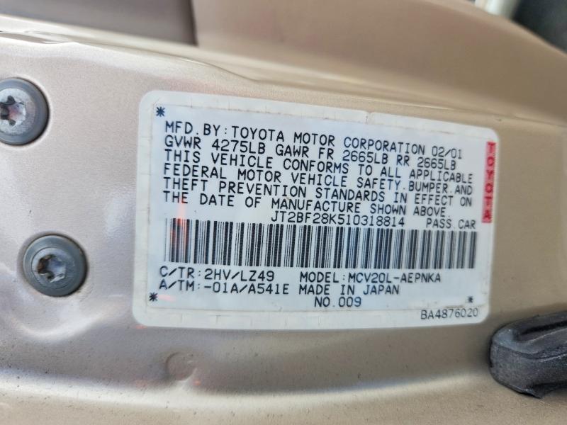 2001 Toyota Camry le V6