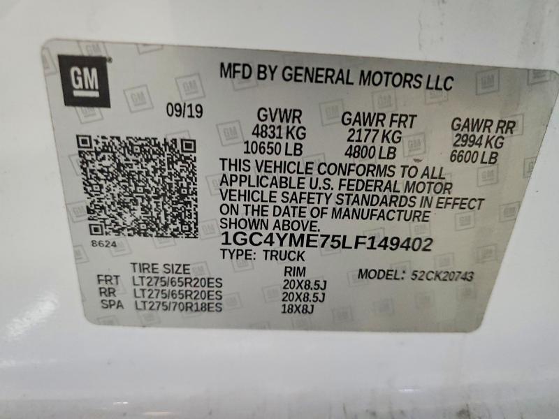 2020 Chev Silverado K2500 Custom