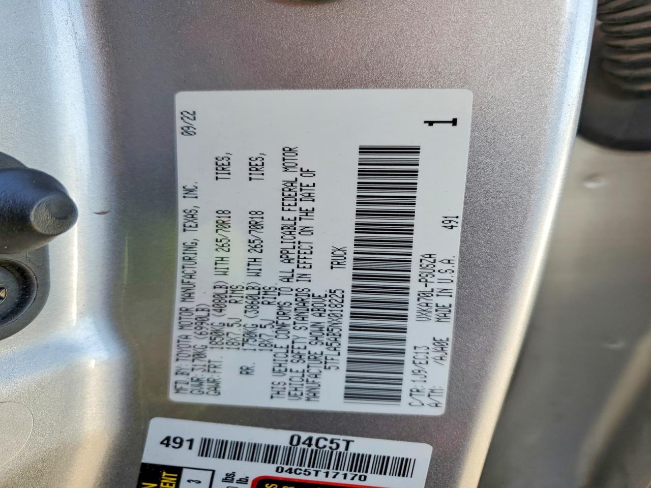 2022 Toyota Tundra SR5