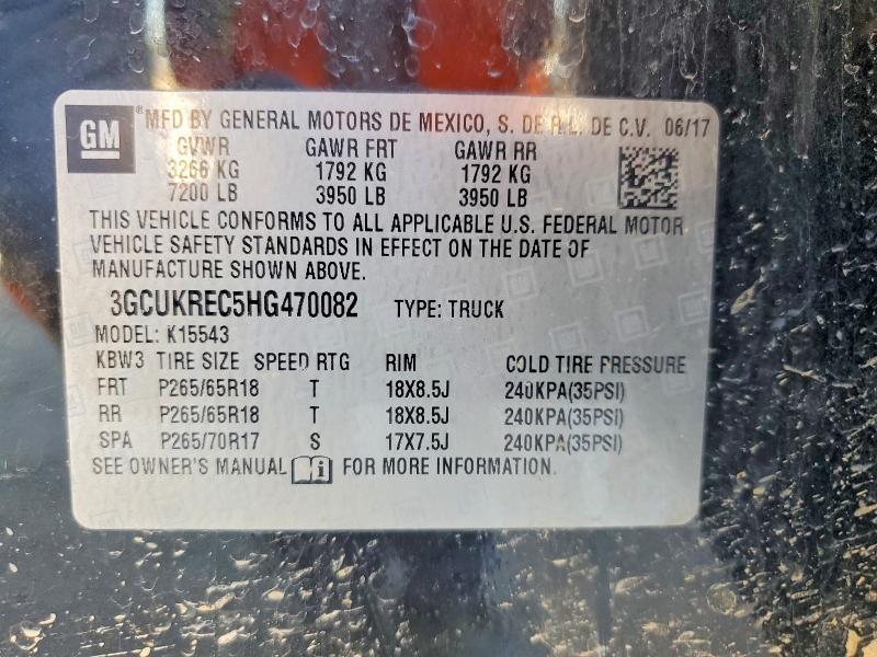 2017 Chevrolet Silverado K1500 lt