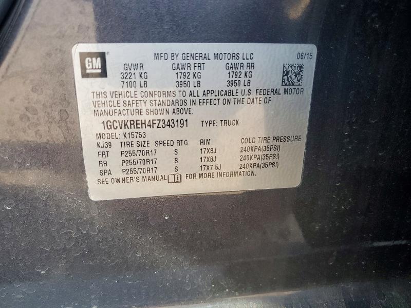 2015 Chevrolet Silverado K1500 lt