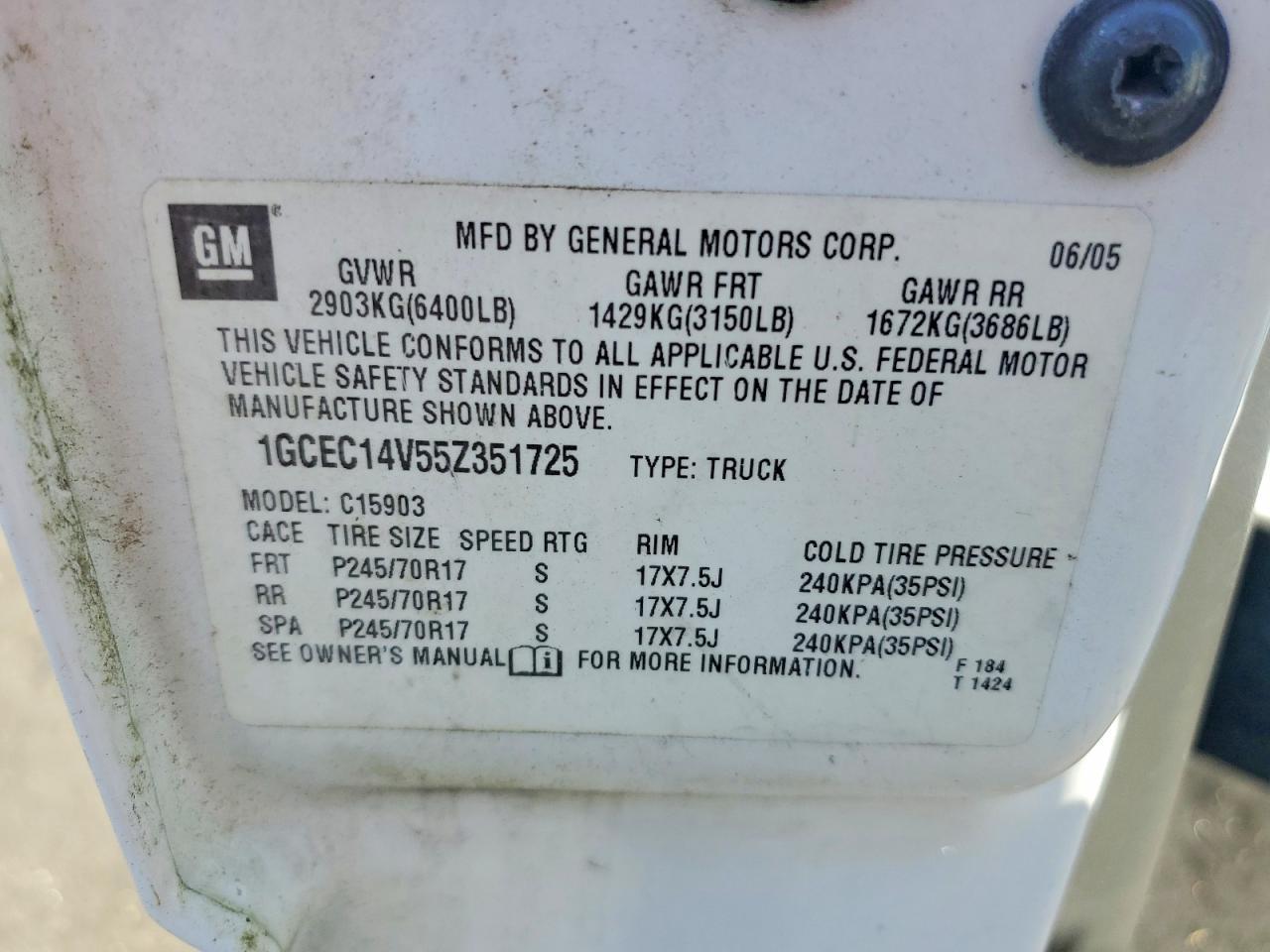 2005 Chevrolet Silverado C1500