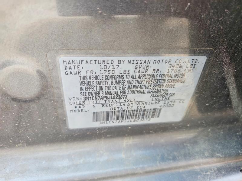 2018 Nissan Versa sv