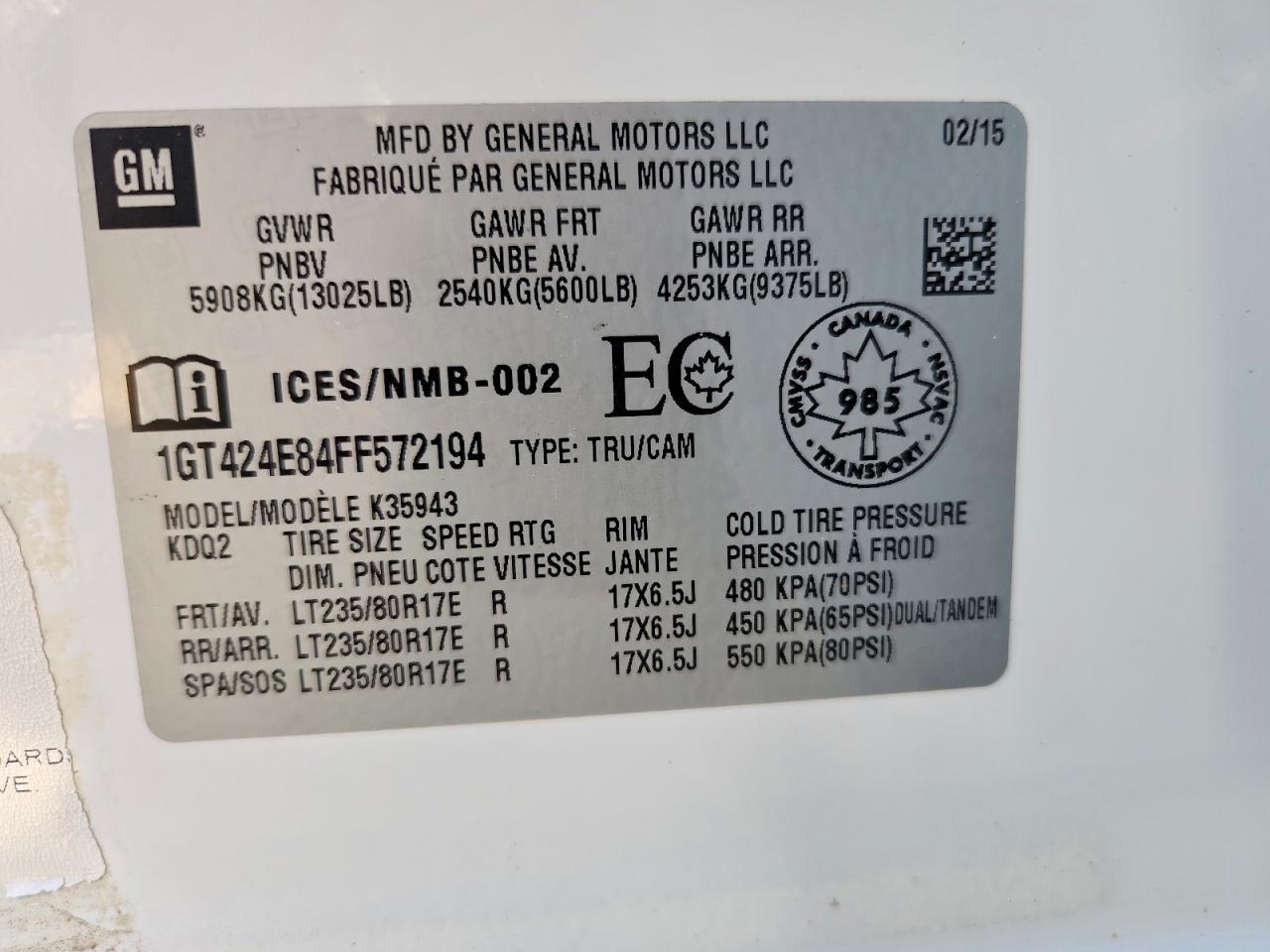 2015 GMC Sierra K3500 Denali