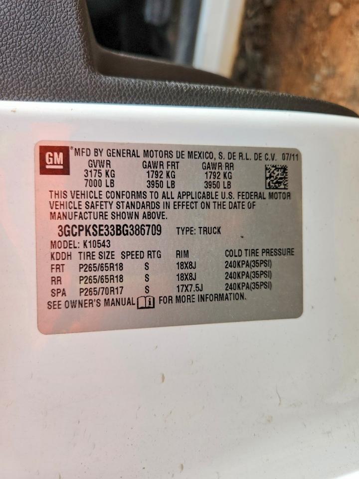 2011 Chevrolet Silverado K1500 LT