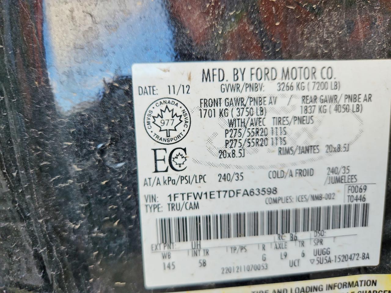 2013 Ford F150 Supercrew