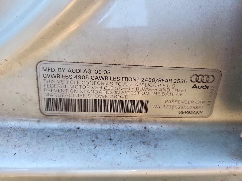 2009 Audi A4 2.0t Quattro