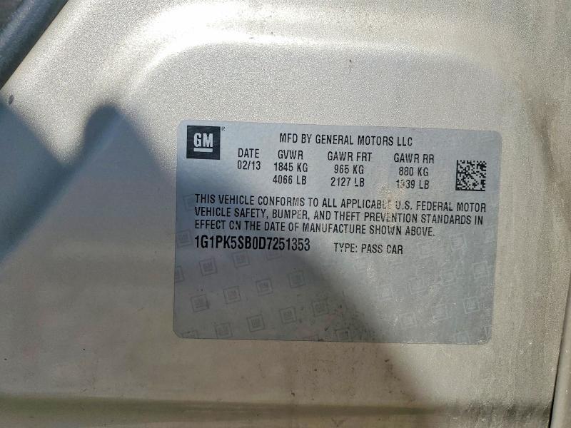 2013 Chevrolet Cruze lt